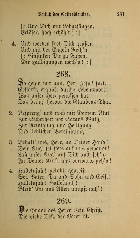 Die Glaubensharfe: Gesangbuch der deutschen Baptisten-Gemeinden. Herausgegeben auf Beschluß der Bundeskonferenz der Deutchen Baptisten-Gemeinden von America page 281