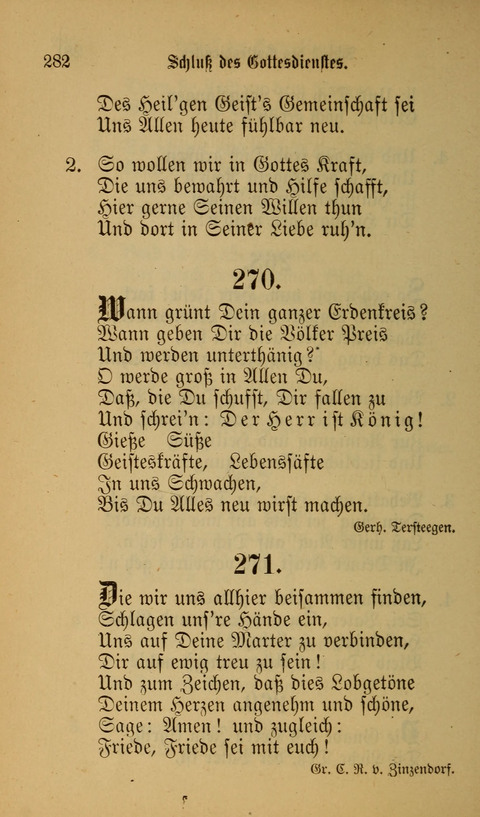 Die Glaubensharfe: Gesangbuch der deutschen Baptisten-Gemeinden. Herausgegeben auf Beschluß der Bundeskonferenz der Deutchen Baptisten-Gemeinden von America page 282