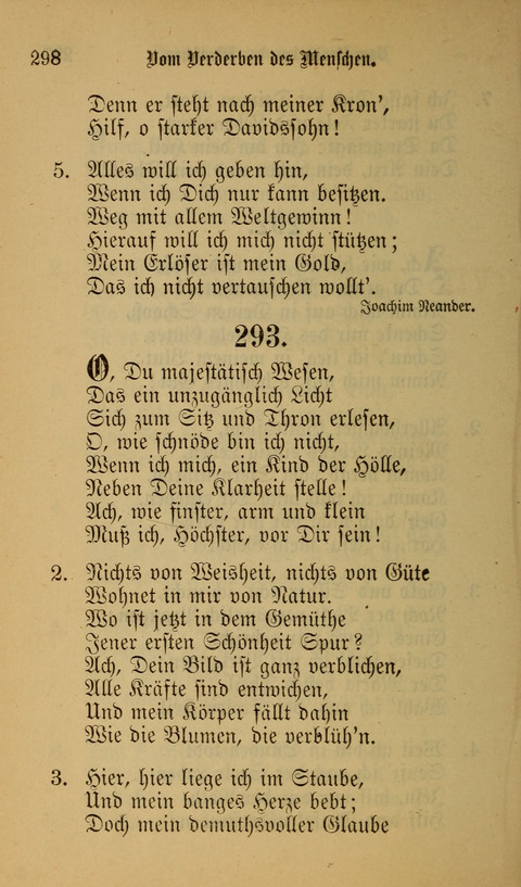 Die Glaubensharfe: Gesangbuch der deutschen Baptisten-Gemeinden. Herausgegeben auf Beschluß der Bundeskonferenz der Deutchen Baptisten-Gemeinden von America page 298