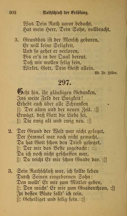 Die Glaubensharfe: Gesangbuch der deutschen Baptisten-Gemeinden. Herausgegeben auf Beschluß der Bundeskonferenz der Deutchen Baptisten-Gemeinden von America page 302