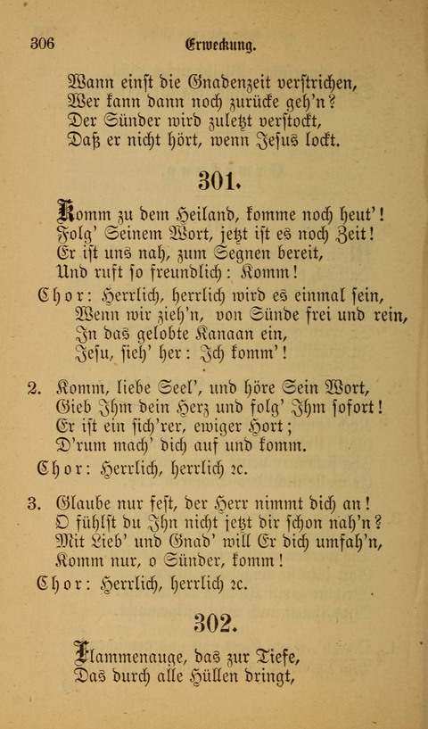 Die Glaubensharfe: Gesangbuch der deutschen Baptisten-Gemeinden. Herausgegeben auf Beschluß der Bundeskonferenz der Deutchen Baptisten-Gemeinden von America page 306