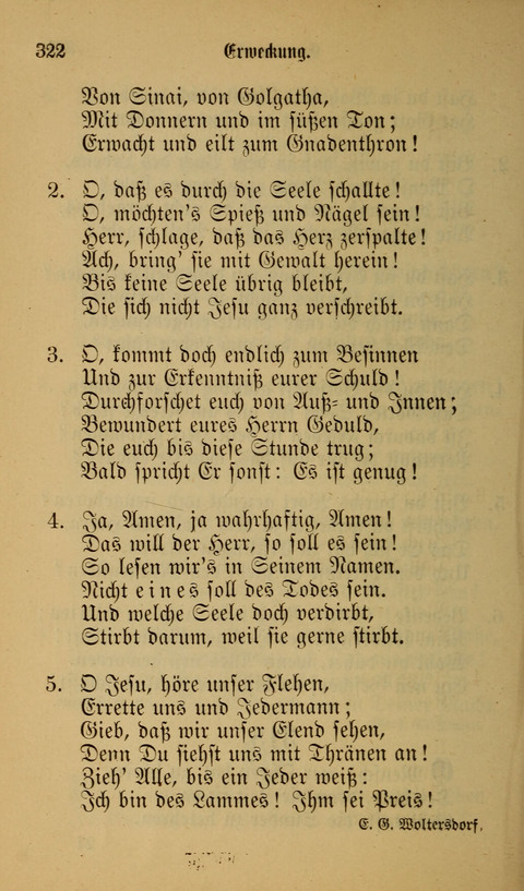 Die Glaubensharfe: Gesangbuch der deutschen Baptisten-Gemeinden. Herausgegeben auf Beschluß der Bundeskonferenz der Deutchen Baptisten-Gemeinden von America page 322