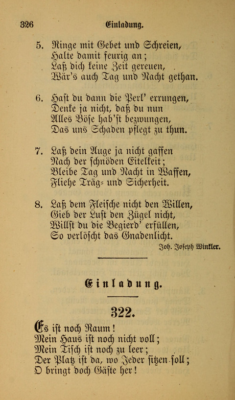 Die Glaubensharfe: Gesangbuch der deutschen Baptisten-Gemeinden. Herausgegeben auf Beschluß der Bundeskonferenz der Deutchen Baptisten-Gemeinden von America page 326