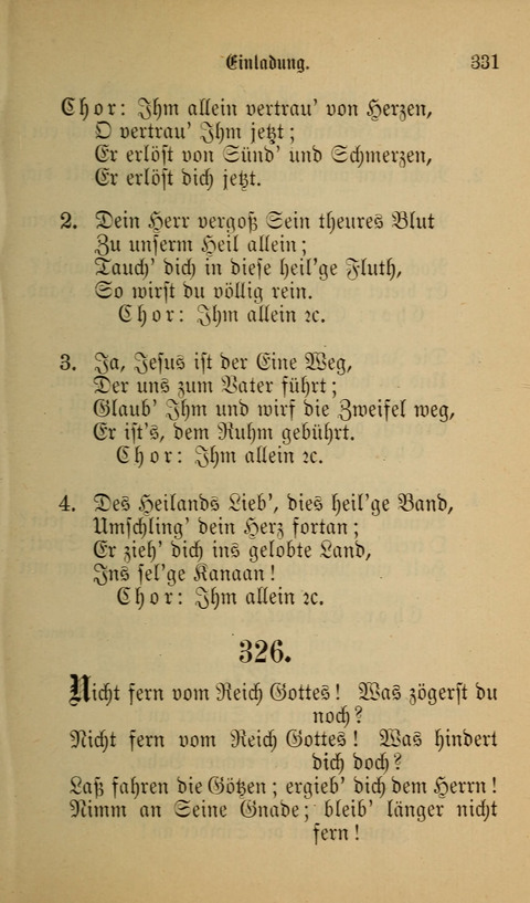 Die Glaubensharfe: Gesangbuch der deutschen Baptisten-Gemeinden. Herausgegeben auf Beschluß der Bundeskonferenz der Deutchen Baptisten-Gemeinden von America page 331