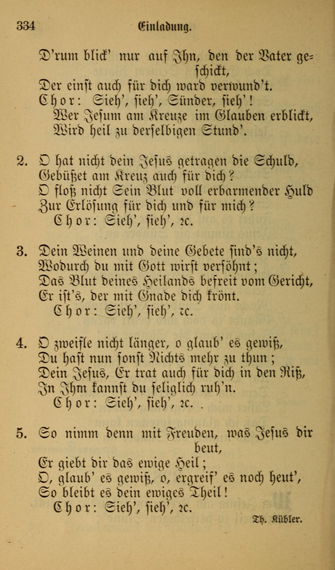 Die Glaubensharfe: Gesangbuch der deutschen Baptisten-Gemeinden. Herausgegeben auf Beschluß der Bundeskonferenz der Deutchen Baptisten-Gemeinden von America page 334