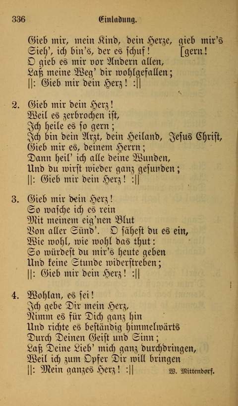 Die Glaubensharfe: Gesangbuch der deutschen Baptisten-Gemeinden. Herausgegeben auf Beschluß der Bundeskonferenz der Deutchen Baptisten-Gemeinden von America page 336