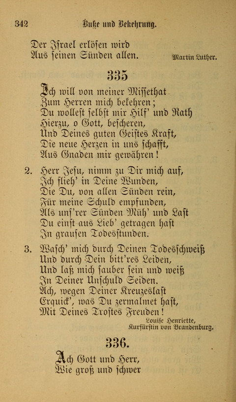 Die Glaubensharfe: Gesangbuch der deutschen Baptisten-Gemeinden. Herausgegeben auf Beschluß der Bundeskonferenz der Deutchen Baptisten-Gemeinden von America page 342