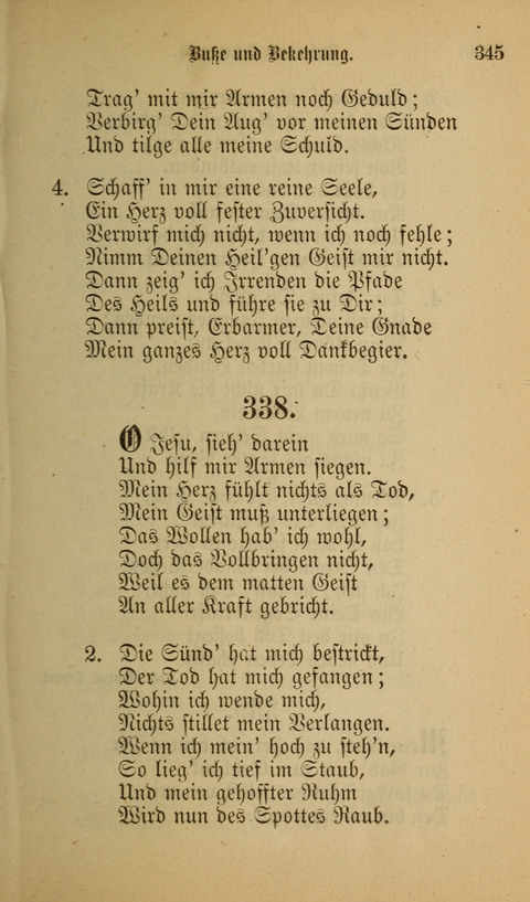 Die Glaubensharfe: Gesangbuch der deutschen Baptisten-Gemeinden. Herausgegeben auf Beschluß der Bundeskonferenz der Deutchen Baptisten-Gemeinden von America page 345