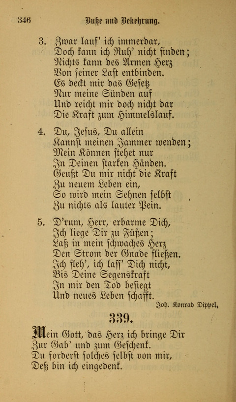 Die Glaubensharfe: Gesangbuch der deutschen Baptisten-Gemeinden. Herausgegeben auf Beschluß der Bundeskonferenz der Deutchen Baptisten-Gemeinden von America page 346