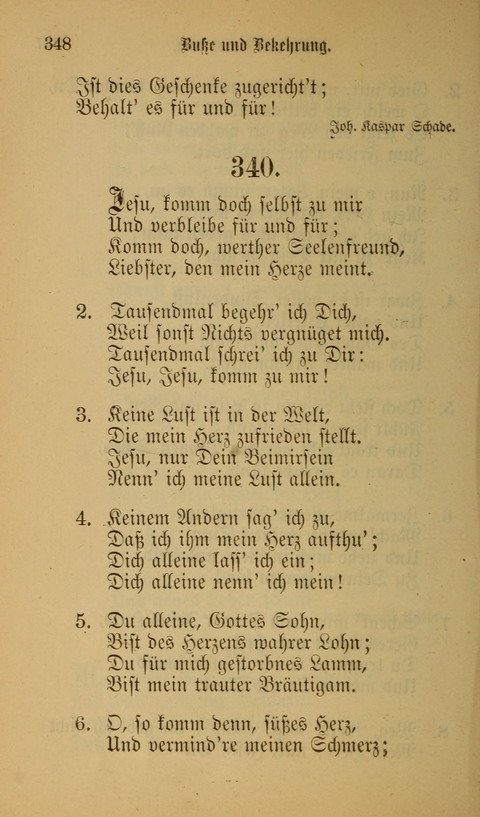 Die Glaubensharfe: Gesangbuch der deutschen Baptisten-Gemeinden. Herausgegeben auf Beschluß der Bundeskonferenz der Deutchen Baptisten-Gemeinden von America page 348