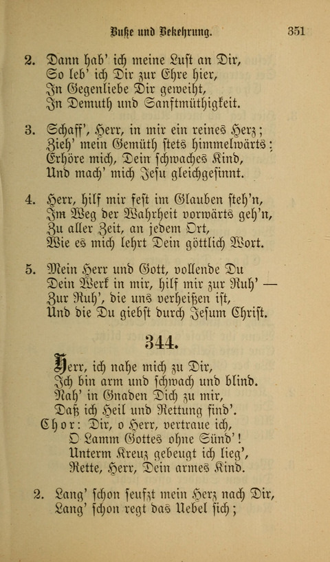 Die Glaubensharfe: Gesangbuch der deutschen Baptisten-Gemeinden. Herausgegeben auf Beschluß der Bundeskonferenz der Deutchen Baptisten-Gemeinden von America page 351