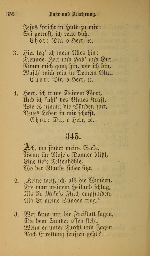 Die Glaubensharfe: Gesangbuch der deutschen Baptisten-Gemeinden. Herausgegeben auf Beschluß der Bundeskonferenz der Deutchen Baptisten-Gemeinden von America page 352