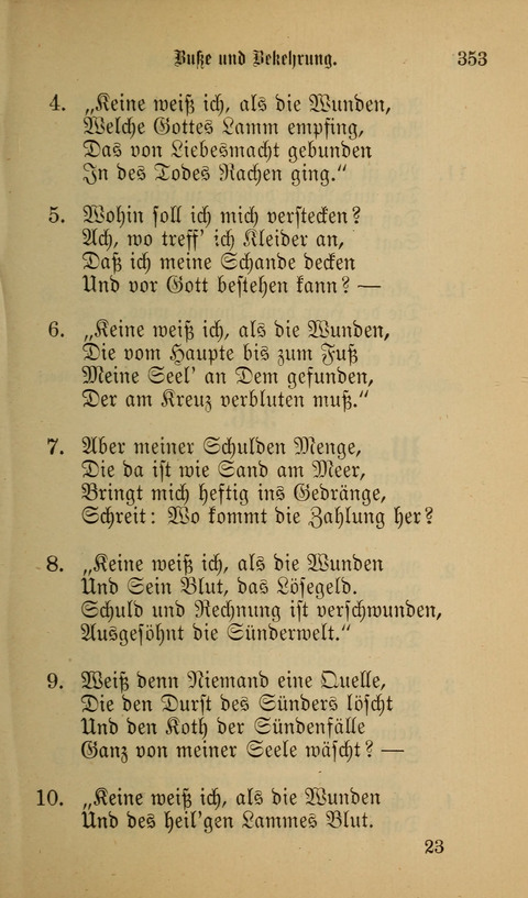 Die Glaubensharfe: Gesangbuch der deutschen Baptisten-Gemeinden. Herausgegeben auf Beschluß der Bundeskonferenz der Deutchen Baptisten-Gemeinden von America page 353