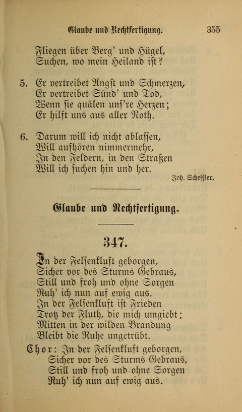 Die Glaubensharfe: Gesangbuch der deutschen Baptisten-Gemeinden. Herausgegeben auf Beschluß der Bundeskonferenz der Deutchen Baptisten-Gemeinden von America page 355