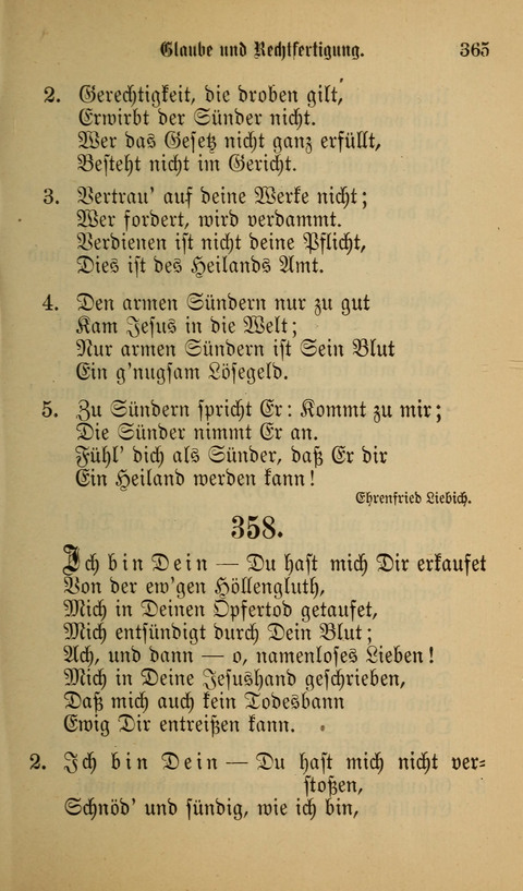 Die Glaubensharfe: Gesangbuch der deutschen Baptisten-Gemeinden. Herausgegeben auf Beschluß der Bundeskonferenz der Deutchen Baptisten-Gemeinden von America page 365