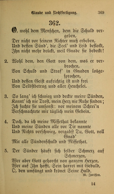 Die Glaubensharfe: Gesangbuch der deutschen Baptisten-Gemeinden. Herausgegeben auf Beschluß der Bundeskonferenz der Deutchen Baptisten-Gemeinden von America page 369