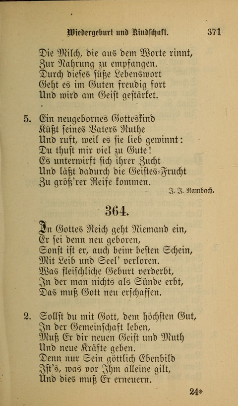 Die Glaubensharfe: Gesangbuch der deutschen Baptisten-Gemeinden. Herausgegeben auf Beschluß der Bundeskonferenz der Deutchen Baptisten-Gemeinden von America page 371