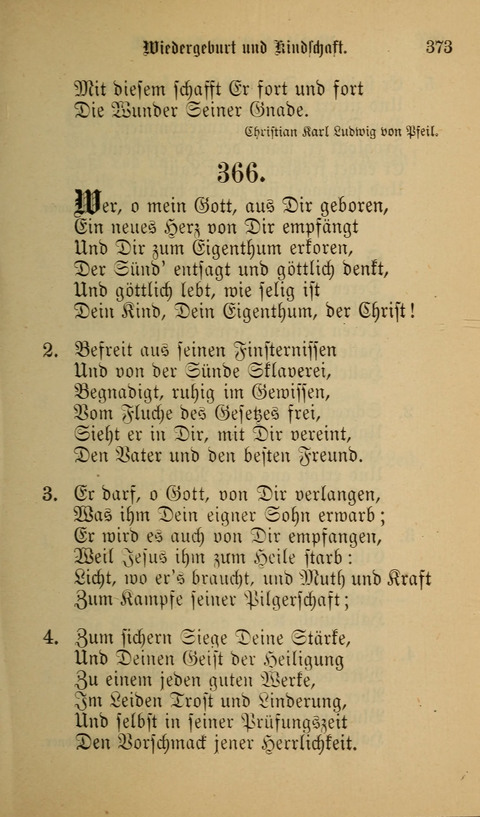 Die Glaubensharfe: Gesangbuch der deutschen Baptisten-Gemeinden. Herausgegeben auf Beschluß der Bundeskonferenz der Deutchen Baptisten-Gemeinden von America page 373