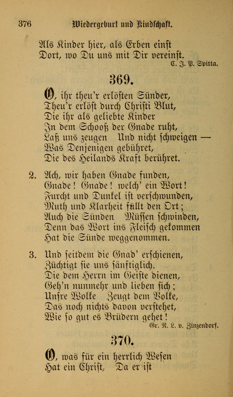 Die Glaubensharfe: Gesangbuch der deutschen Baptisten-Gemeinden. Herausgegeben auf Beschluß der Bundeskonferenz der Deutchen Baptisten-Gemeinden von America page 376