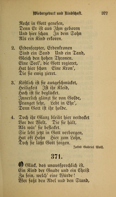 Die Glaubensharfe: Gesangbuch der deutschen Baptisten-Gemeinden. Herausgegeben auf Beschluß der Bundeskonferenz der Deutchen Baptisten-Gemeinden von America page 377