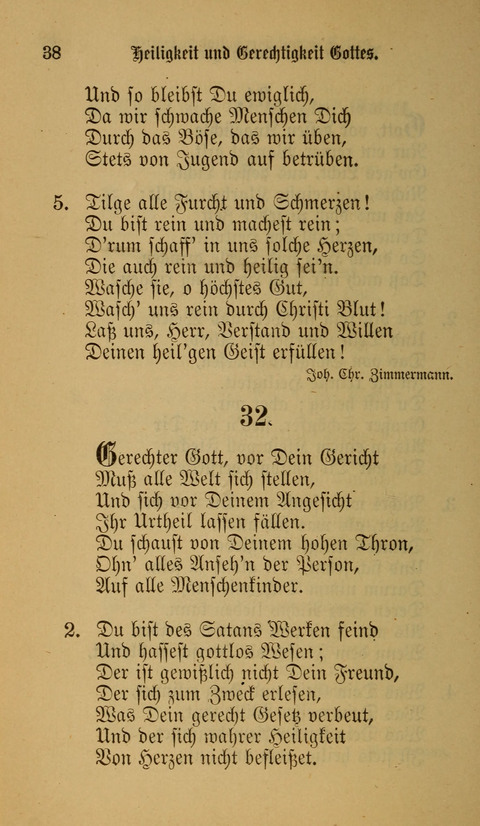 Die Glaubensharfe: Gesangbuch der deutschen Baptisten-Gemeinden. Herausgegeben auf Beschluß der Bundeskonferenz der Deutchen Baptisten-Gemeinden von America page 38