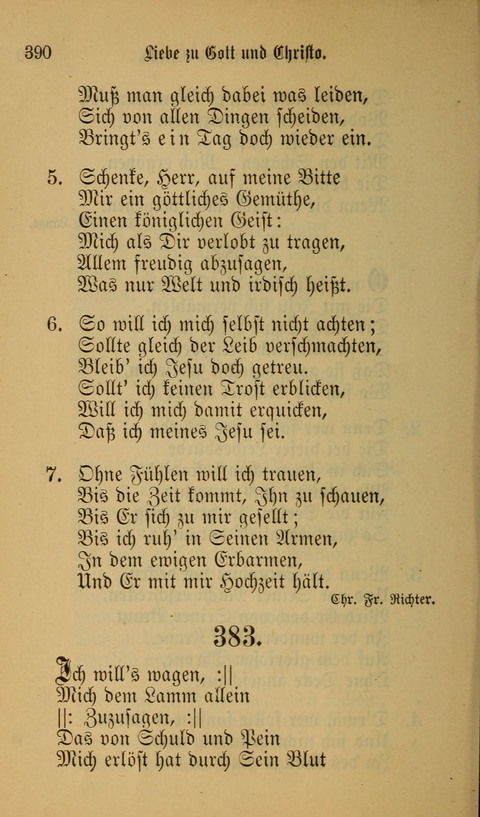 Die Glaubensharfe: Gesangbuch der deutschen Baptisten-Gemeinden. Herausgegeben auf Beschluß der Bundeskonferenz der Deutchen Baptisten-Gemeinden von America page 390