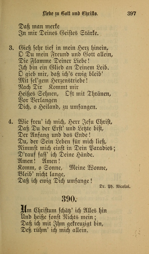 Die Glaubensharfe: Gesangbuch der deutschen Baptisten-Gemeinden. Herausgegeben auf Beschluß der Bundeskonferenz der Deutchen Baptisten-Gemeinden von America page 397