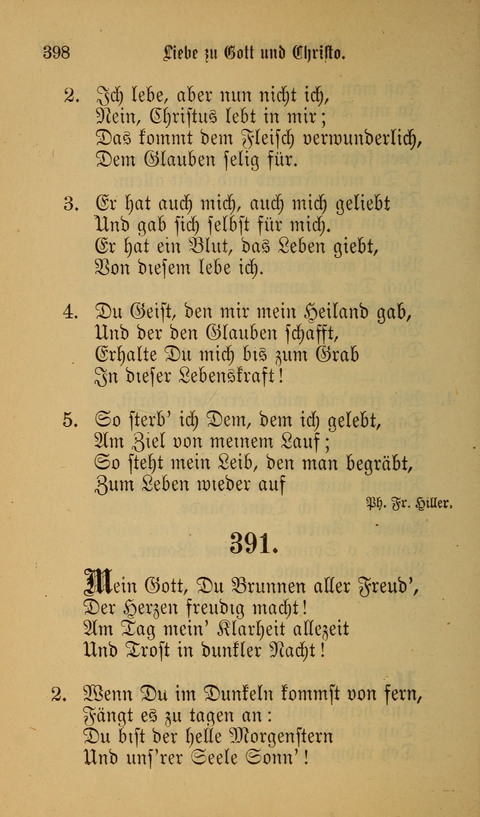 Die Glaubensharfe: Gesangbuch der deutschen Baptisten-Gemeinden. Herausgegeben auf Beschluß der Bundeskonferenz der Deutchen Baptisten-Gemeinden von America page 398