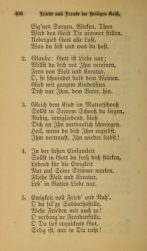 Die Glaubensharfe: Gesangbuch der deutschen Baptisten-Gemeinden. Herausgegeben auf Beschluß der Bundeskonferenz der Deutchen Baptisten-Gemeinden von America page 406