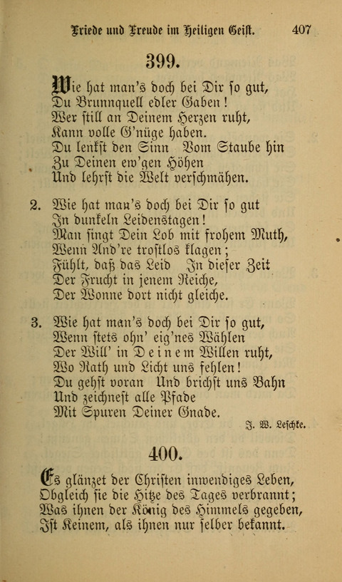 Die Glaubensharfe: Gesangbuch der deutschen Baptisten-Gemeinden. Herausgegeben auf Beschluß der Bundeskonferenz der Deutchen Baptisten-Gemeinden von America page 407