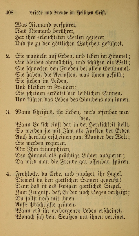 Die Glaubensharfe: Gesangbuch der deutschen Baptisten-Gemeinden. Herausgegeben auf Beschluß der Bundeskonferenz der Deutchen Baptisten-Gemeinden von America page 408