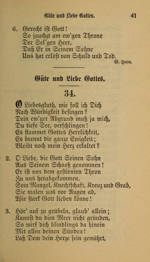 Die Glaubensharfe: Gesangbuch der deutschen Baptisten-Gemeinden. Herausgegeben auf Beschluß der Bundeskonferenz der Deutchen Baptisten-Gemeinden von America page 41