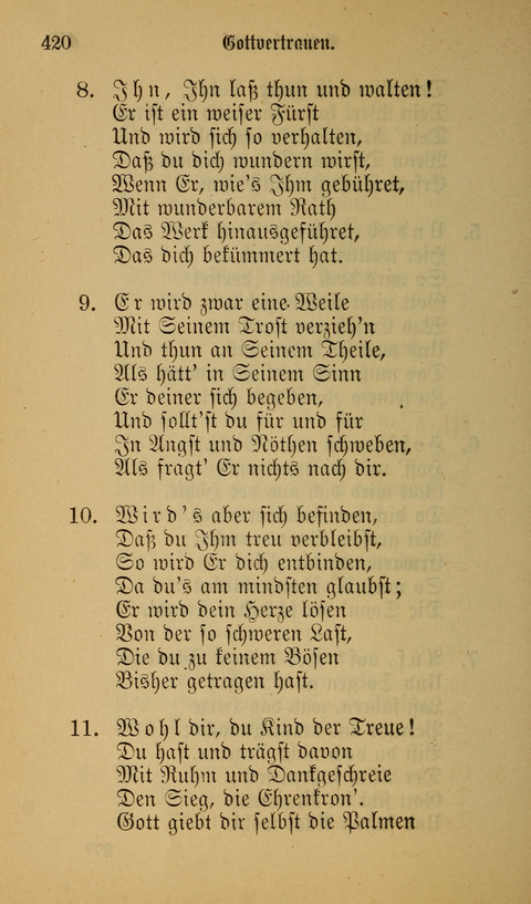 Die Glaubensharfe: Gesangbuch der deutschen Baptisten-Gemeinden. Herausgegeben auf Beschluß der Bundeskonferenz der Deutchen Baptisten-Gemeinden von America page 420