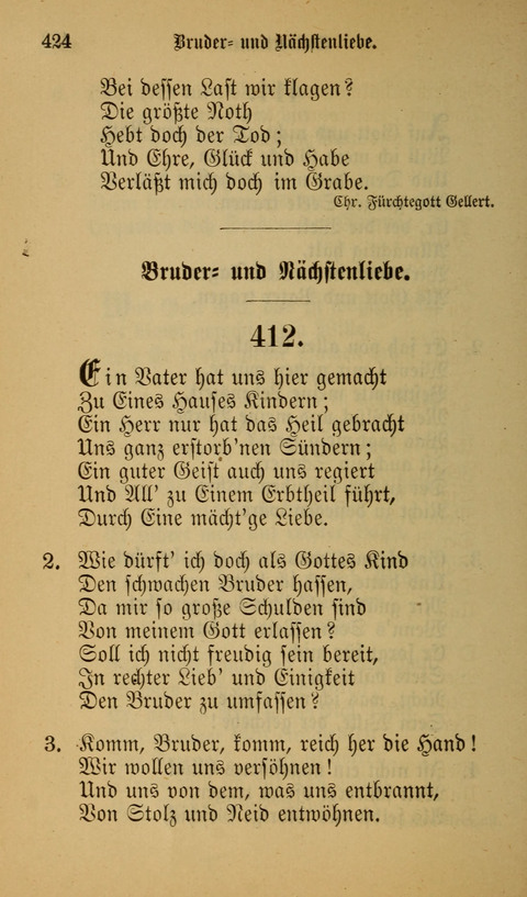 Die Glaubensharfe: Gesangbuch der deutschen Baptisten-Gemeinden. Herausgegeben auf Beschluß der Bundeskonferenz der Deutchen Baptisten-Gemeinden von America page 424