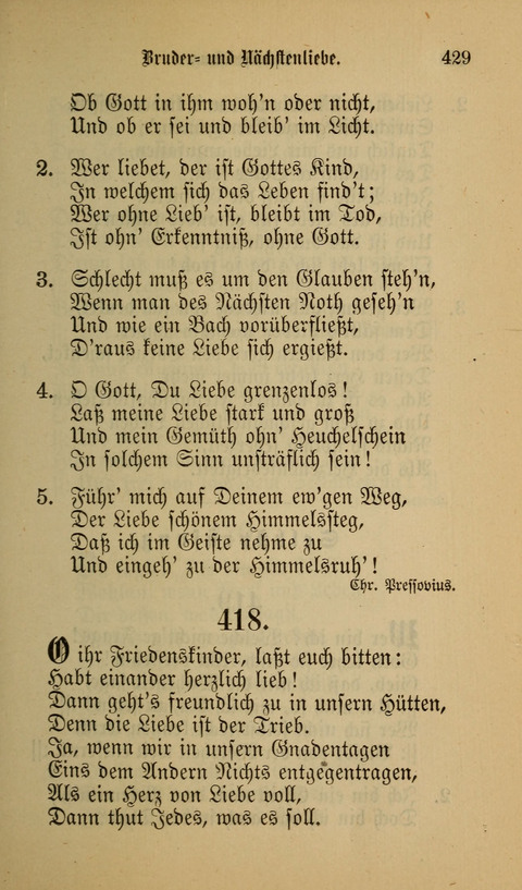 Die Glaubensharfe: Gesangbuch der deutschen Baptisten-Gemeinden. Herausgegeben auf Beschluß der Bundeskonferenz der Deutchen Baptisten-Gemeinden von America page 429