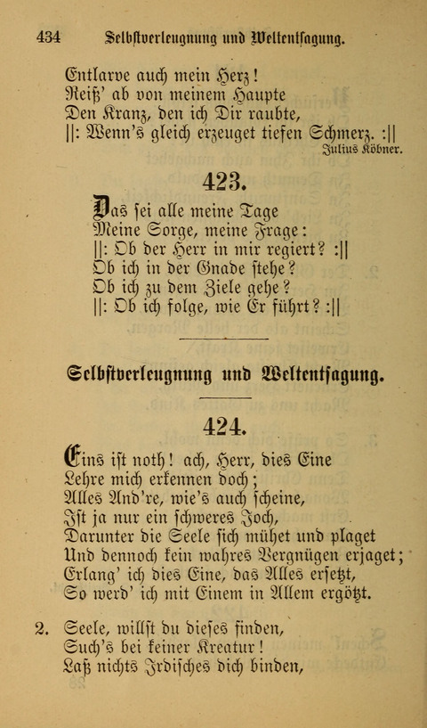 Die Glaubensharfe: Gesangbuch der deutschen Baptisten-Gemeinden. Herausgegeben auf Beschluß der Bundeskonferenz der Deutchen Baptisten-Gemeinden von America page 434