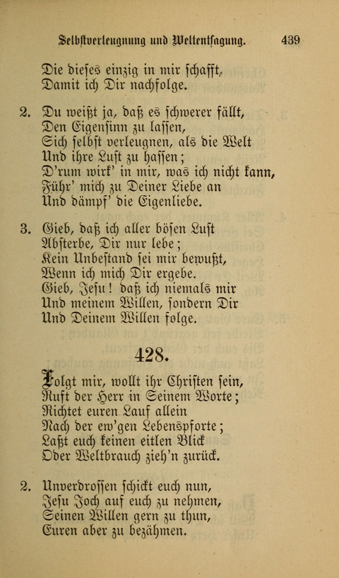 Die Glaubensharfe: Gesangbuch der deutschen Baptisten-Gemeinden. Herausgegeben auf Beschluß der Bundeskonferenz der Deutchen Baptisten-Gemeinden von America page 439