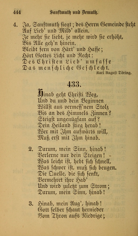 Die Glaubensharfe: Gesangbuch der deutschen Baptisten-Gemeinden. Herausgegeben auf Beschluß der Bundeskonferenz der Deutchen Baptisten-Gemeinden von America page 444