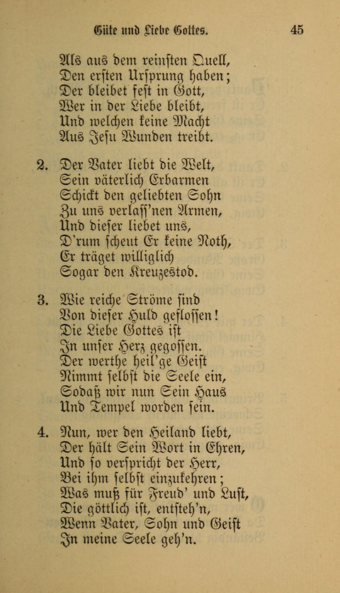 Die Glaubensharfe: Gesangbuch der deutschen Baptisten-Gemeinden. Herausgegeben auf Beschluß der Bundeskonferenz der Deutchen Baptisten-Gemeinden von America page 45