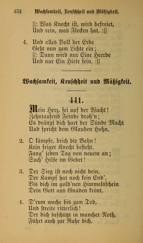 Die Glaubensharfe: Gesangbuch der deutschen Baptisten-Gemeinden. Herausgegeben auf Beschluß der Bundeskonferenz der Deutchen Baptisten-Gemeinden von America page 452