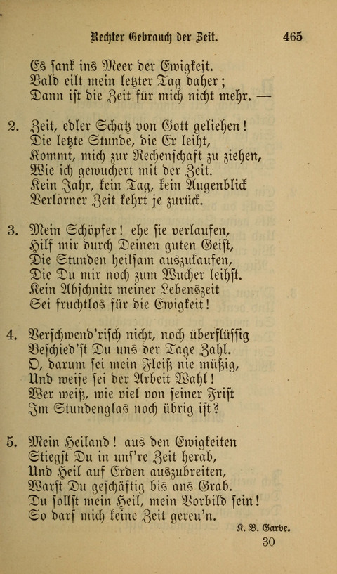 Die Glaubensharfe: Gesangbuch der deutschen Baptisten-Gemeinden. Herausgegeben auf Beschluß der Bundeskonferenz der Deutchen Baptisten-Gemeinden von America page 465