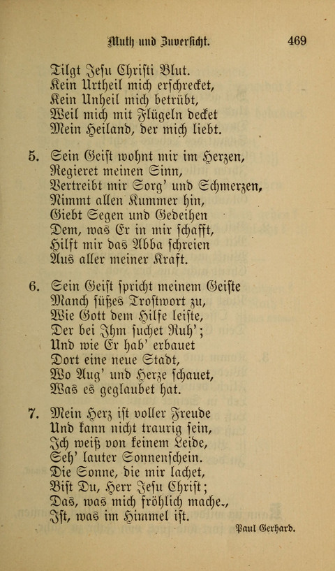 Die Glaubensharfe: Gesangbuch der deutschen Baptisten-Gemeinden. Herausgegeben auf Beschluß der Bundeskonferenz der Deutchen Baptisten-Gemeinden von America page 469