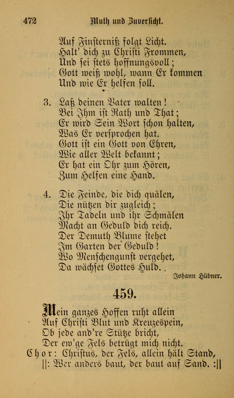 Die Glaubensharfe: Gesangbuch der deutschen Baptisten-Gemeinden. Herausgegeben auf Beschluß der Bundeskonferenz der Deutchen Baptisten-Gemeinden von America page 472