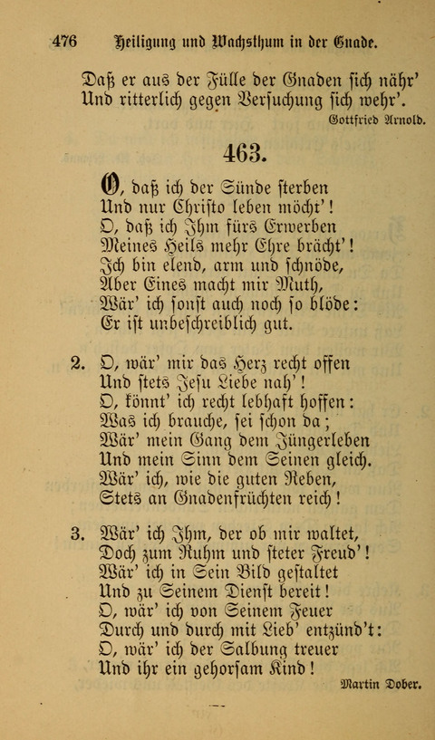 Die Glaubensharfe: Gesangbuch der deutschen Baptisten-Gemeinden. Herausgegeben auf Beschluß der Bundeskonferenz der Deutchen Baptisten-Gemeinden von America page 476