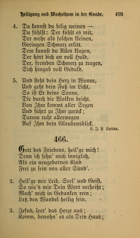 Die Glaubensharfe: Gesangbuch der deutschen Baptisten-Gemeinden. Herausgegeben auf Beschluß der Bundeskonferenz der Deutchen Baptisten-Gemeinden von America page 479