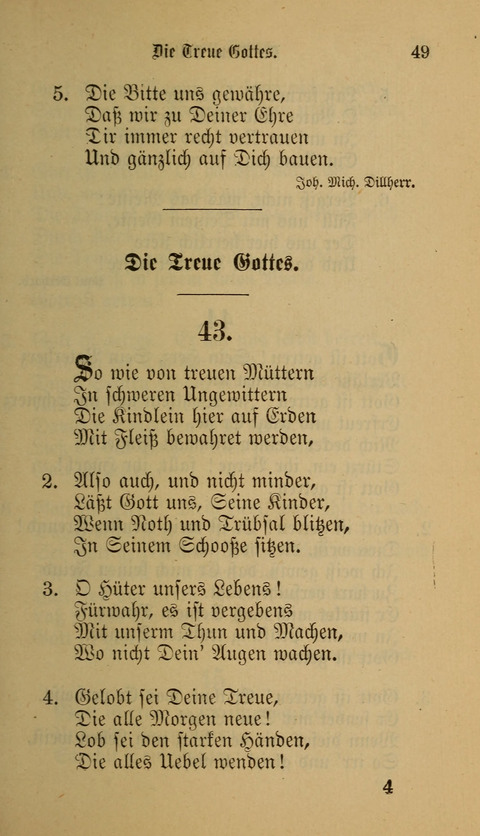 Die Glaubensharfe: Gesangbuch der deutschen Baptisten-Gemeinden. Herausgegeben auf Beschluß der Bundeskonferenz der Deutchen Baptisten-Gemeinden von America page 49