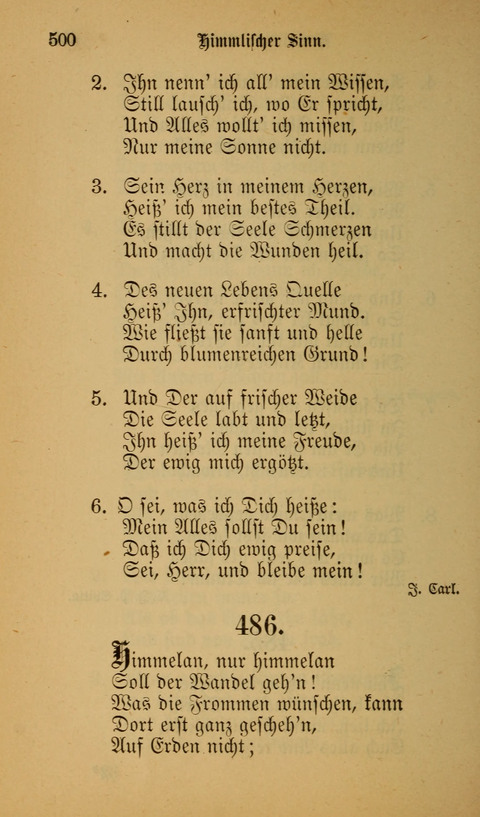 Die Glaubensharfe: Gesangbuch der deutschen Baptisten-Gemeinden. Herausgegeben auf Beschluß der Bundeskonferenz der Deutchen Baptisten-Gemeinden von America page 500