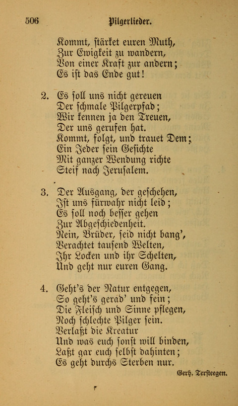 Die Glaubensharfe: Gesangbuch der deutschen Baptisten-Gemeinden. Herausgegeben auf Beschluß der Bundeskonferenz der Deutchen Baptisten-Gemeinden von America page 506