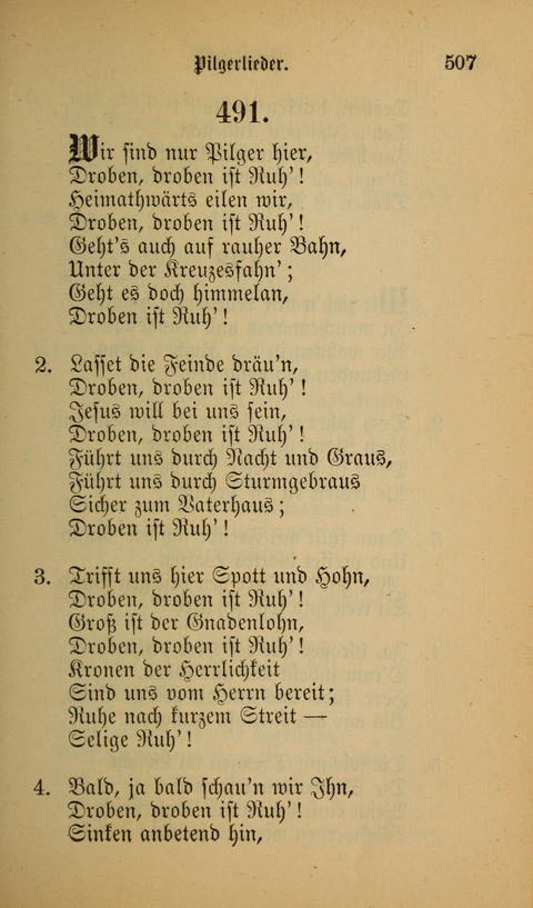 Die Glaubensharfe: Gesangbuch der deutschen Baptisten-Gemeinden. Herausgegeben auf Beschluß der Bundeskonferenz der Deutchen Baptisten-Gemeinden von America page 507