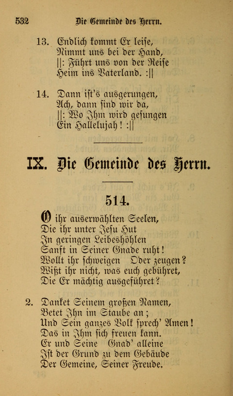 Die Glaubensharfe: Gesangbuch der deutschen Baptisten-Gemeinden. Herausgegeben auf Beschluß der Bundeskonferenz der Deutchen Baptisten-Gemeinden von America page 532